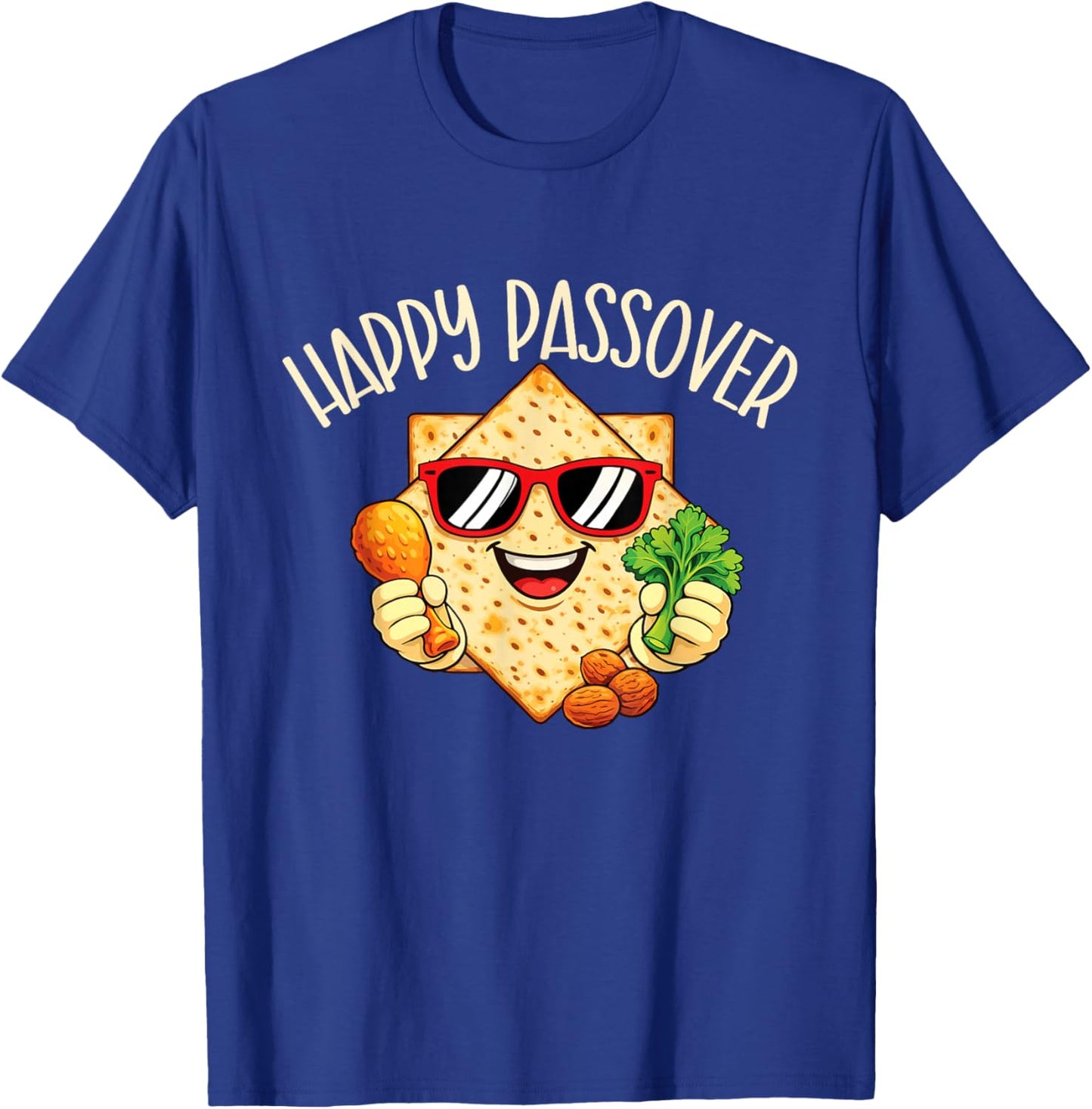 Happy Passover - Pesach Jewish Holiday Jew T-Shirt - T-Shirt | Royal