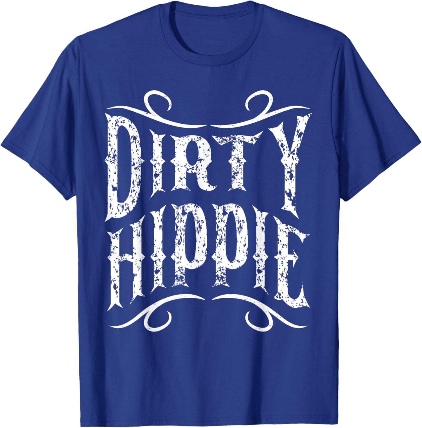 Vintage Dirty Hippie Peace Lover Gift Retro 60s 70s Costume T-Shirt - T-Shirt | Royal