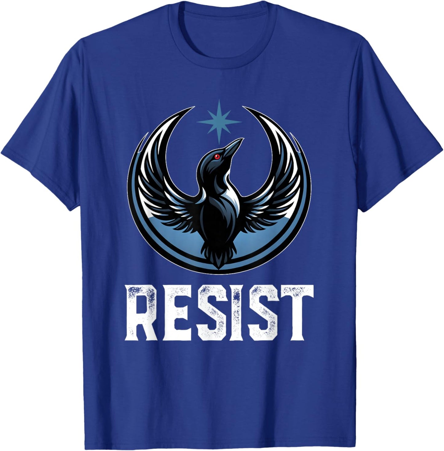 Resist Minnesota Rebel New State Flag Men Women T-Shirt - T-Shirt | Royal