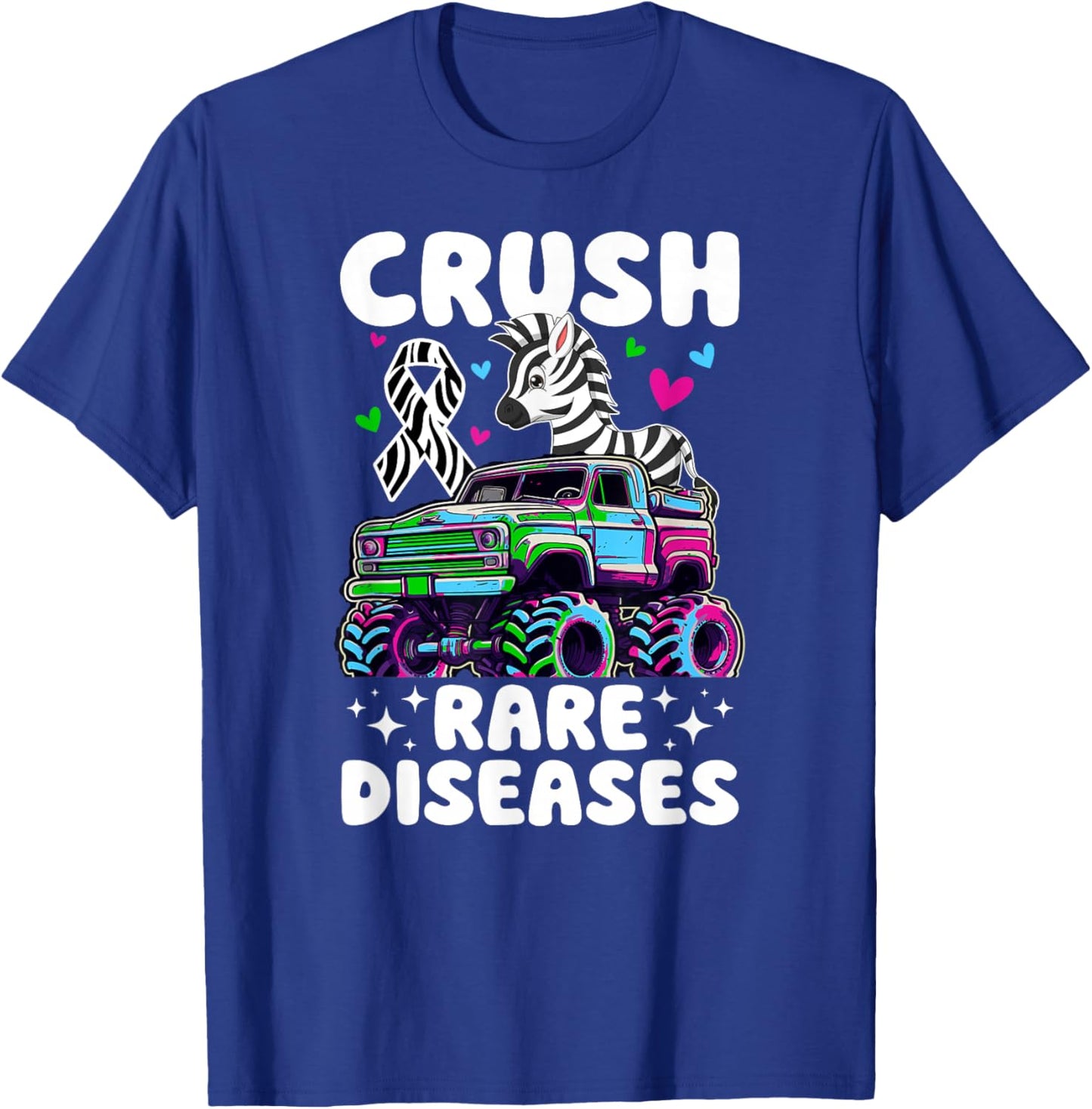 Crush Rare Disease Awareness Rare Disease Warrior T-Shirt - T-Shirt | Royal