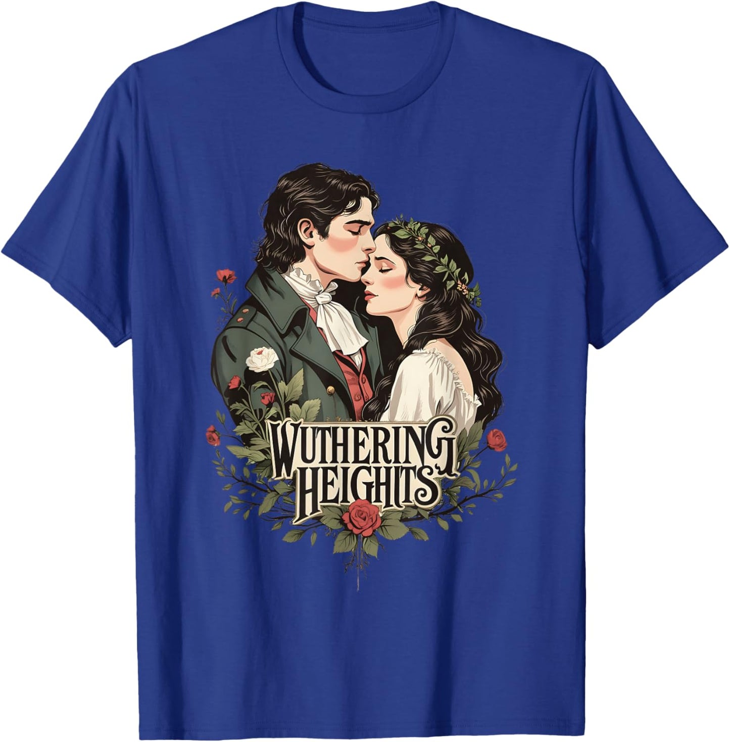 Wuthering Heights, Emily Bronte and Heathcliff Lovers T-Shirt - T-Shirt | Royal