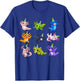 Cute Axolotl Birthday Party Funny Animals Birthday Boys Kids T-Shirt - T-Shirt | Royal