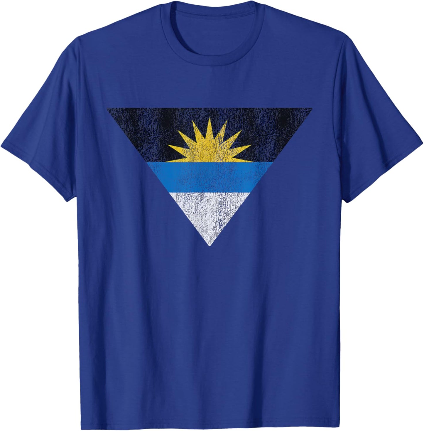 Retro Antigua and Barbuda Flag Souvenir T-Shirt - T-Shirt | Royal
