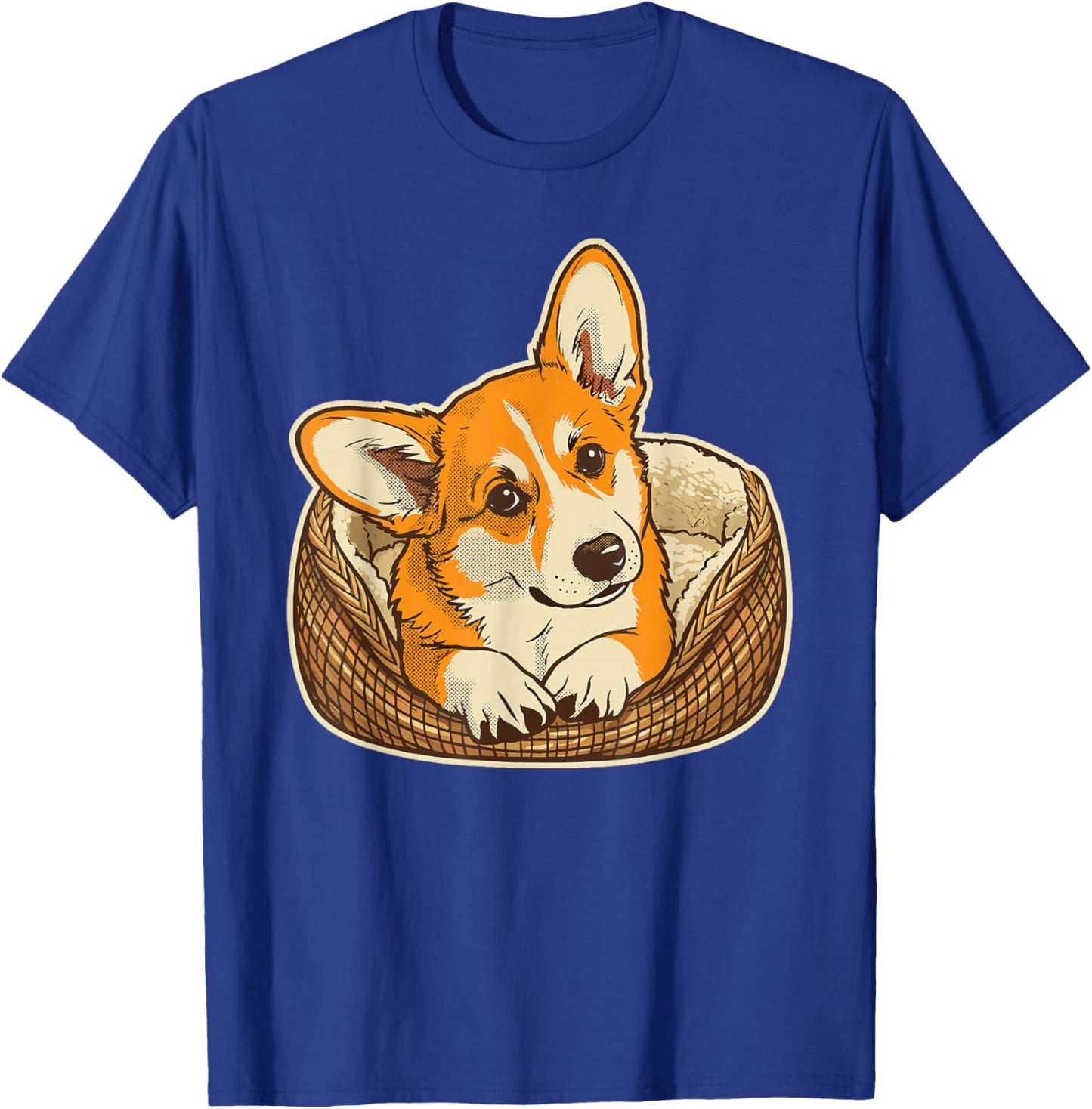 Retro Corgi Dog Mom Dog Dad Funny Corgi T-Shirt - T-Shirt | Royal