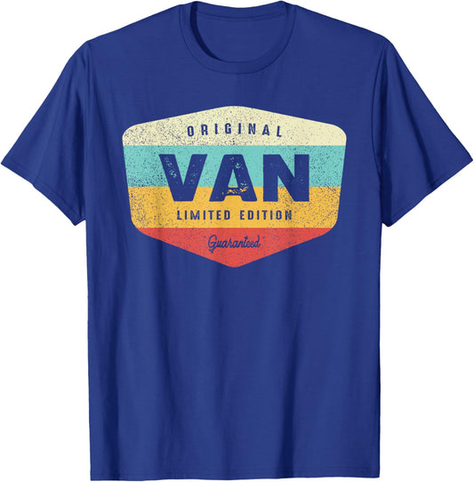 Van Personalized Name - Van T-Shirt - T-Shirt | Royal