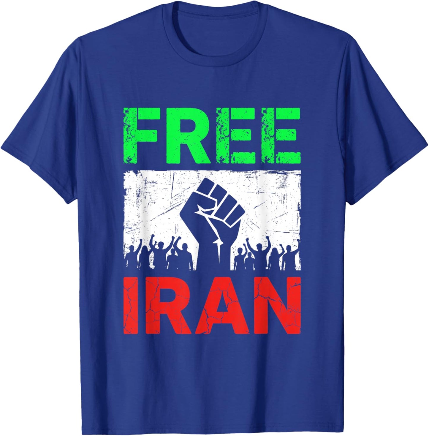 Free Iran T Iranian Flag Lion T-Shirt - T-Shirt | Royal