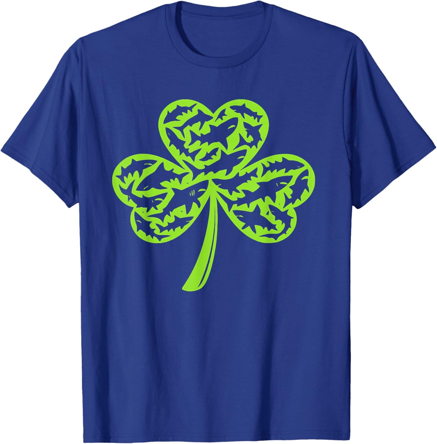 Shark St Patricks Day Boys Kids St Pats Sharks Shamrocks T-Shirt - T-Shirt | Royal