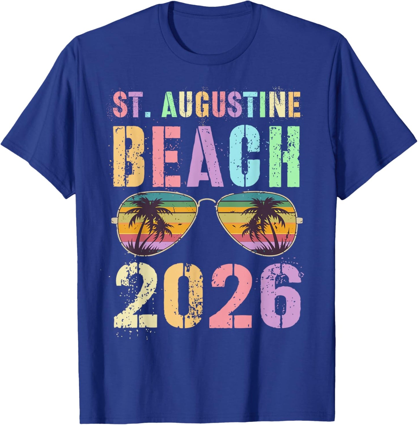 Cute ST Augustine Beach 2026 Vacation Swimming Trip Matching T-Shirt - T-Shirt | Royal