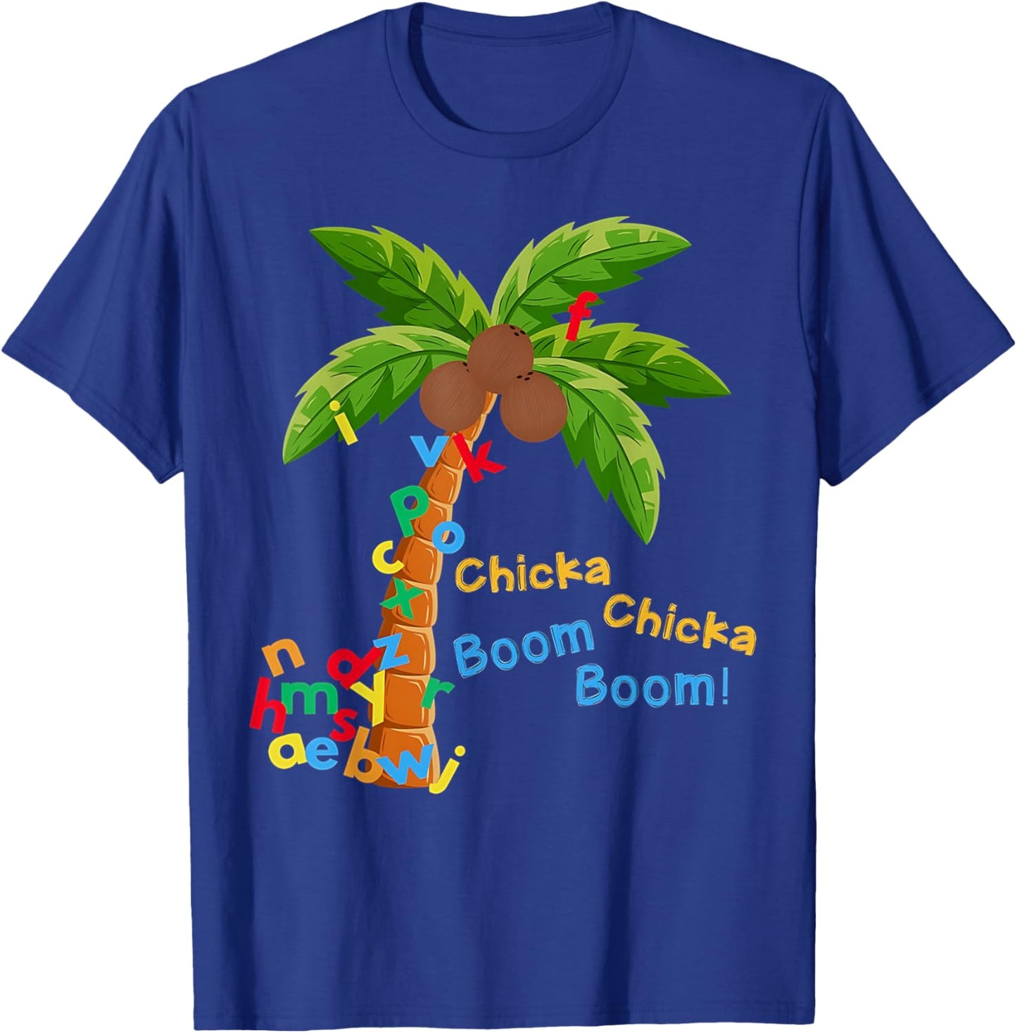 Chicka Chicka Boom Boom Im Glad to See You 1st Day of School T-Shirt - T-Shirt | Royal