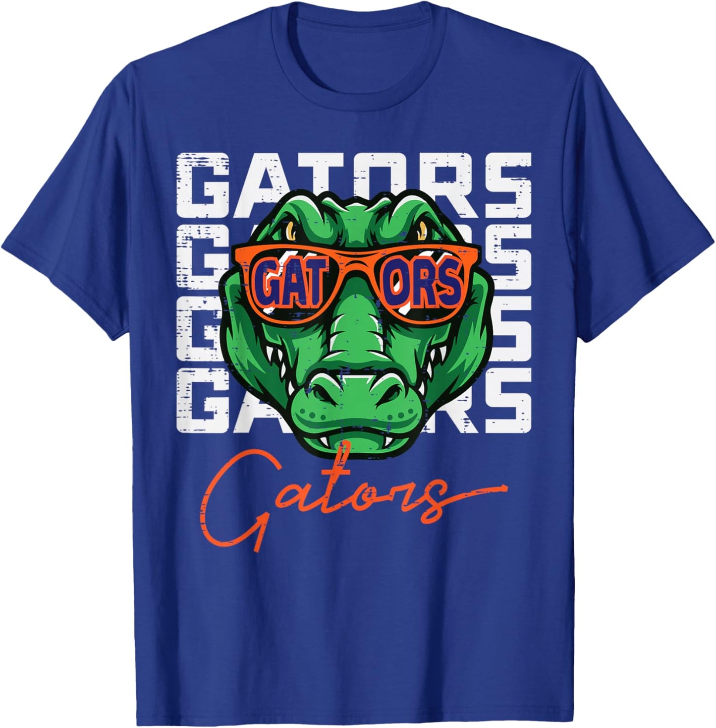 Gator Sunglasses Women Kids Boys Girls Men Youth Teen T-Shirt - T-Shirt | Royal