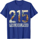 Philadelphia Pennsylvania 215 Area Code Pride Souvenirs T-Shirt - T-Shirt | Royal