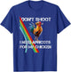 Don't Shoot I Need Apricot for My Chicken Funny Meme T-Shirt - T-Shirt | Royal