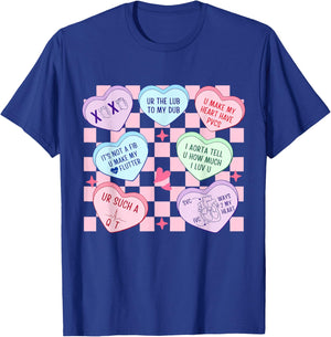 Cardiac Nurse Valentine’s Day Cardiologist Heart CVICU Nurse T-Shirt - T-Shirt | Royal