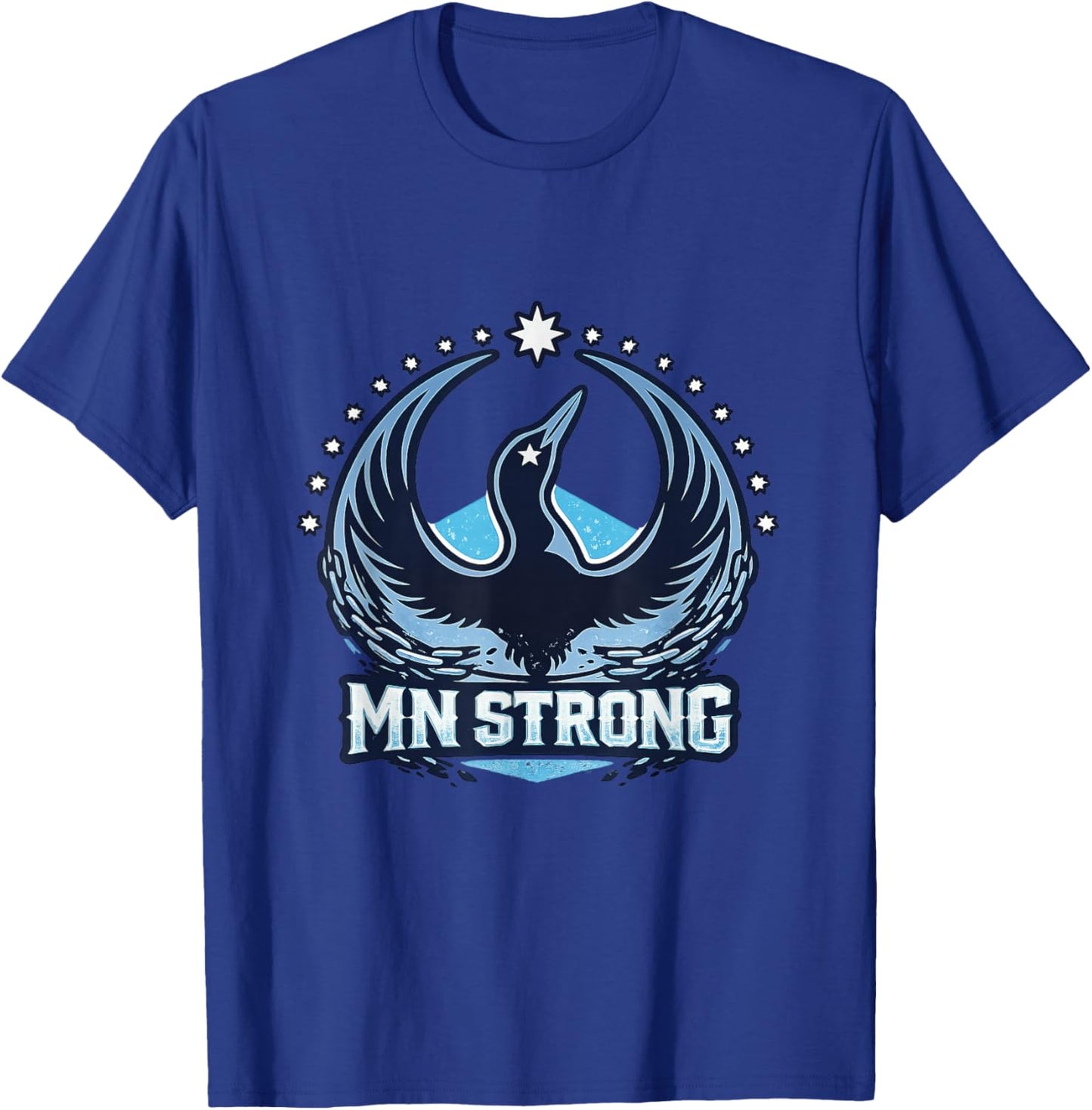 MN Strong Minnesota Loon Unity T-Shirt - T-Shirt | Royal