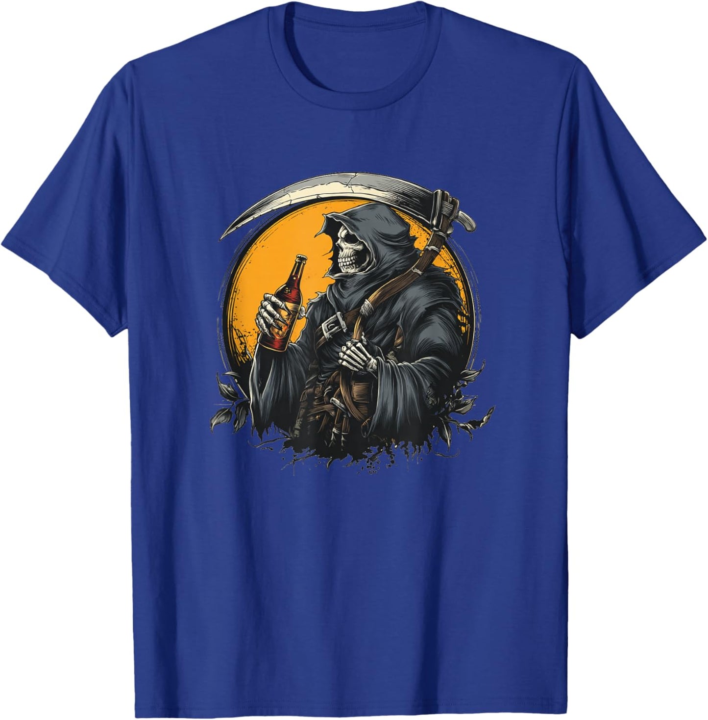 Cool Grim Reaper Costume for Beer Night T-Shirt - T-Shirt | Royal