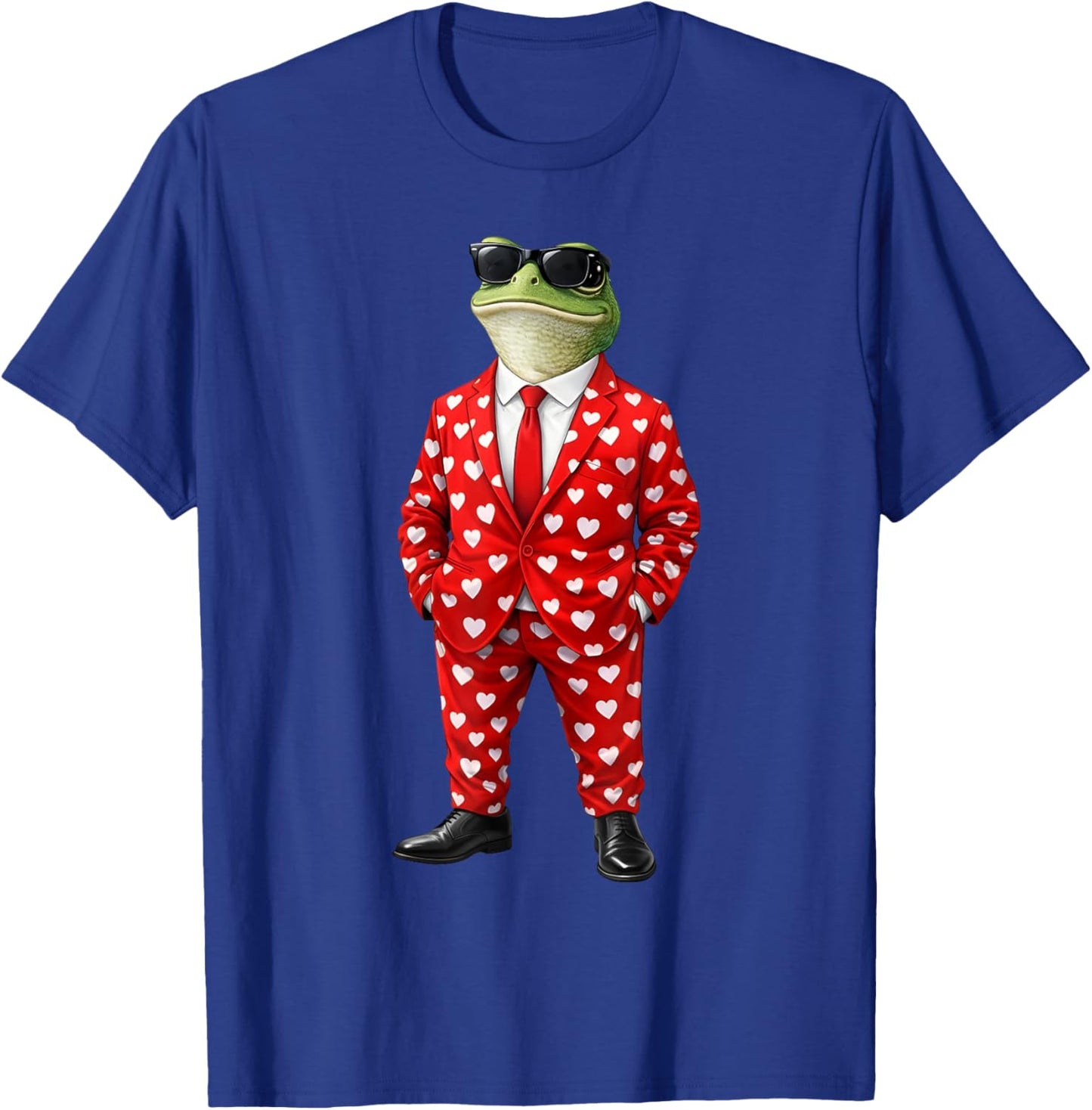 Funny Frog Lovers Valentine Heart Love Animal Valentine's T-Shirt - T-Shirt | Royal