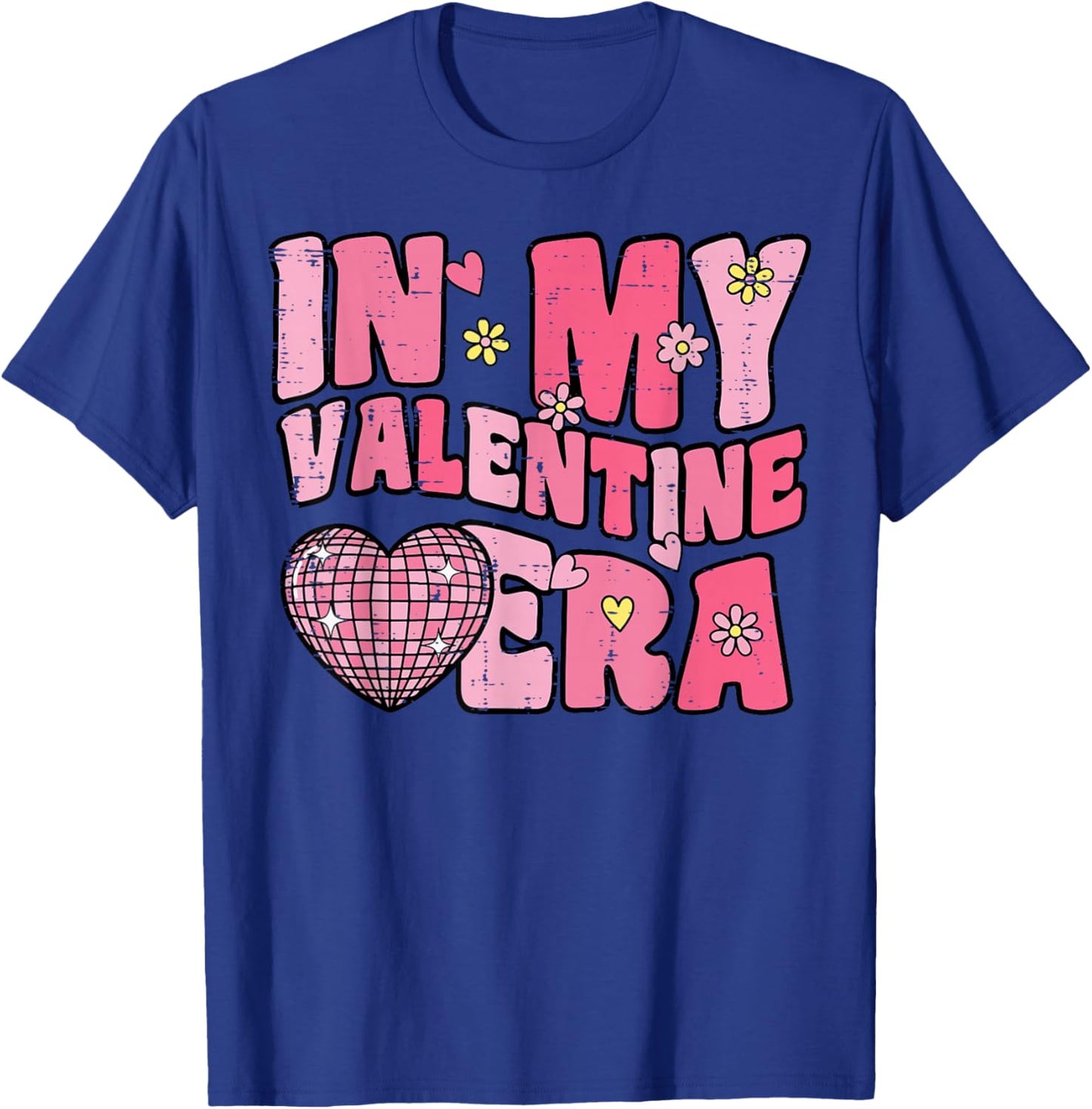 in My Valentine Era Disco Retro Valentine Women Men Kids T-Shirt - T-Shirt | Royal