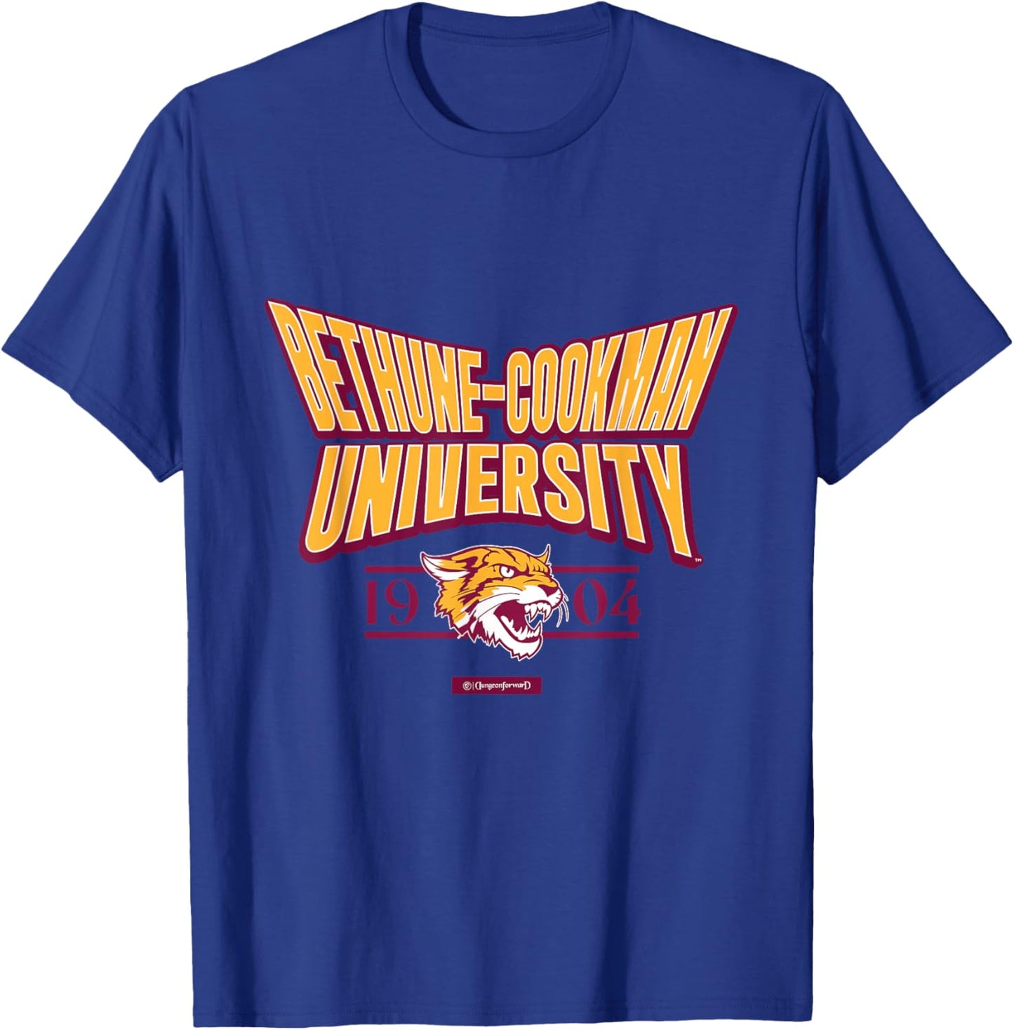 Bethune-Cookman University Stretch Emblem HBCU T-Shirt - T-Shirt | Royal