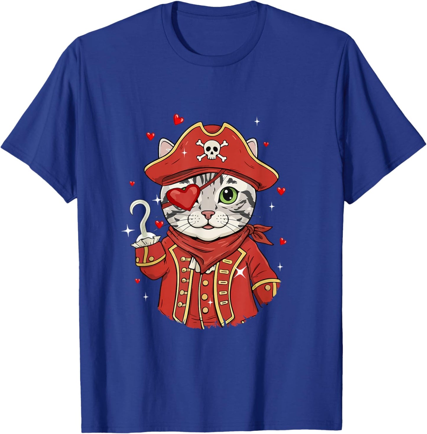 American Shorthair As Pirate Valentine's Day Owner Kids T-Shirt - T-Shirt | Royal