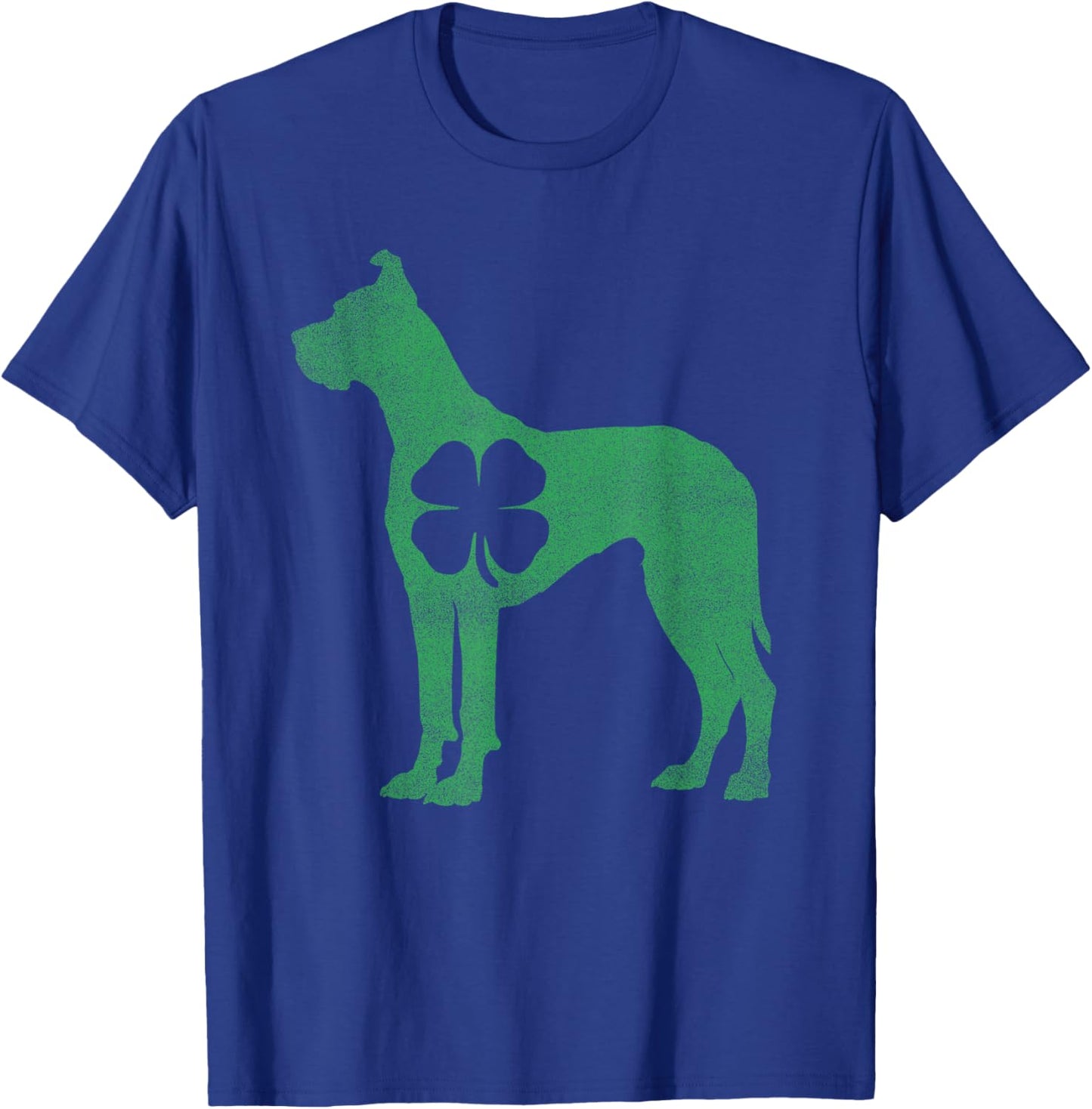 Great Dane Dog - Shamrock St. Patrick's Day Saint Paddy's T-Shirt - T-Shirt | Royal