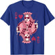 Queen of Hearts Playing Card Trendy Sunglasses Coffee T-Shirt - T-Shirt | Royal
