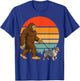 Bigfoot Australian Shepherd Retro Aussie Vintage T-Shirt - T-Shirt | Royal
