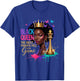 Melanin Queen Afro Girl Black Women African T-Shirt - T-Shirt | Royal