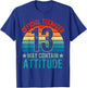 13th Birthday Boys Official Teenager Therteen Birthday T-Shirt - T-Shirt | Royal