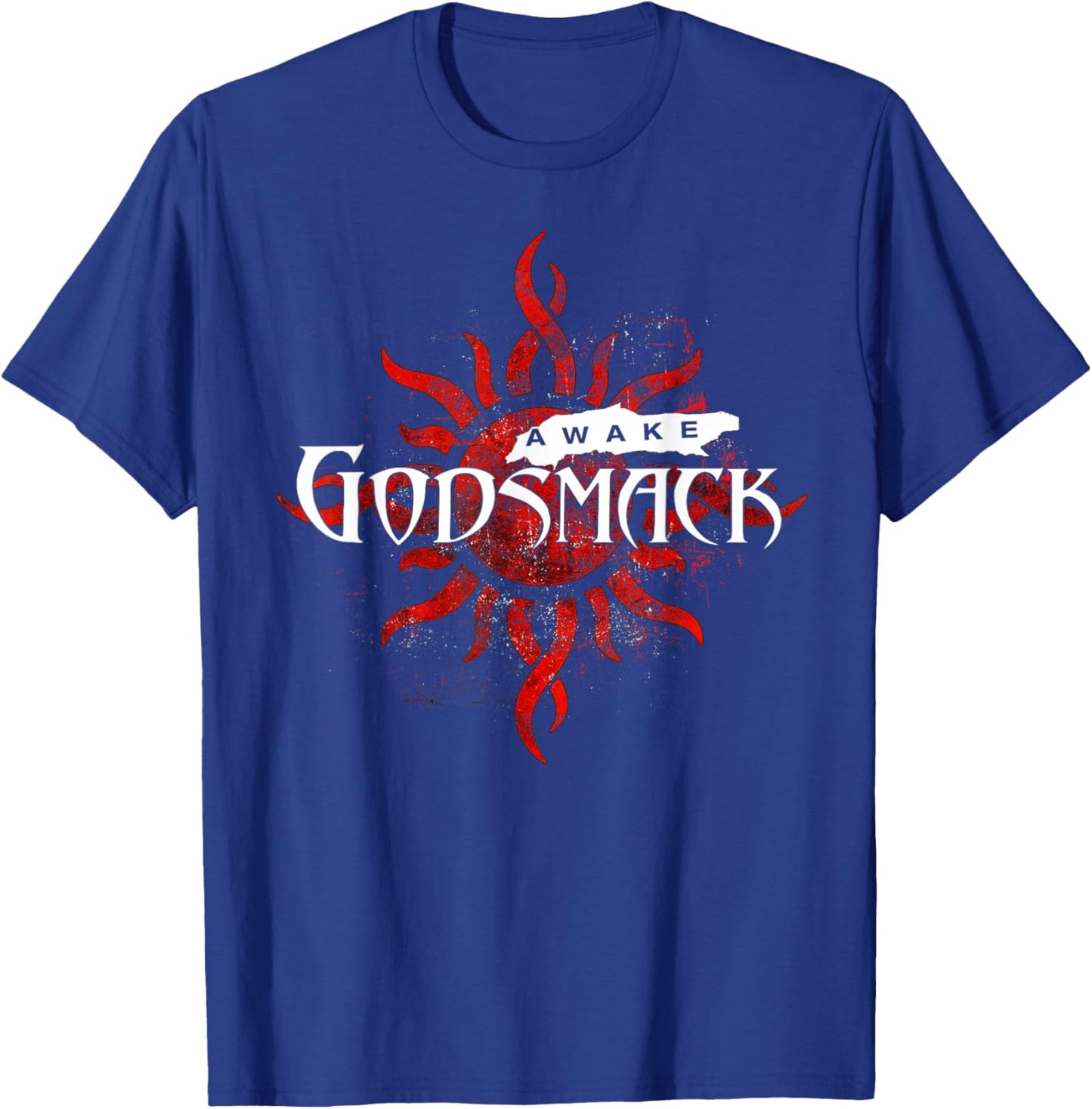 Godsmack Awake Sun 25th On Navy T-Shirt - T-Shirt | Royal