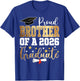 Proud Brother of A 2026 Graduate Brother Graduation 2026 Bro T-Shirt - T-Shirt | Royal