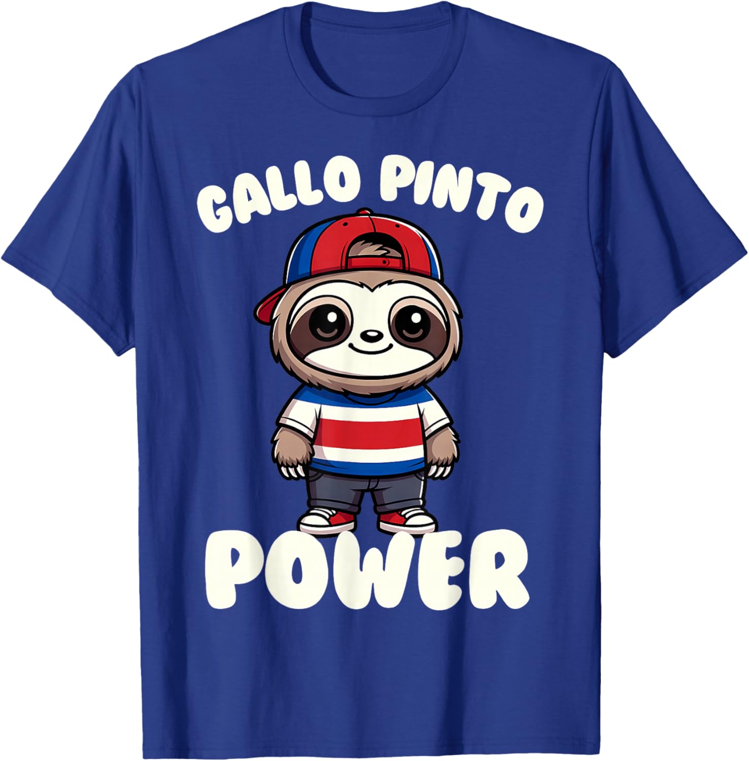 Costa Rica Gallo Pinto Food Lover Sloth T-Shirt - T-Shirt | Royal