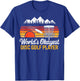 Vintage World Okayest Disc Golf Player Golfer Golfing Joke T-Shirt - T-Shirt | Royal