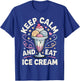 Funny Ice Cream Art Women Kids Dessert Ice Cream Fan T-Shirt - T-Shirt | Royal