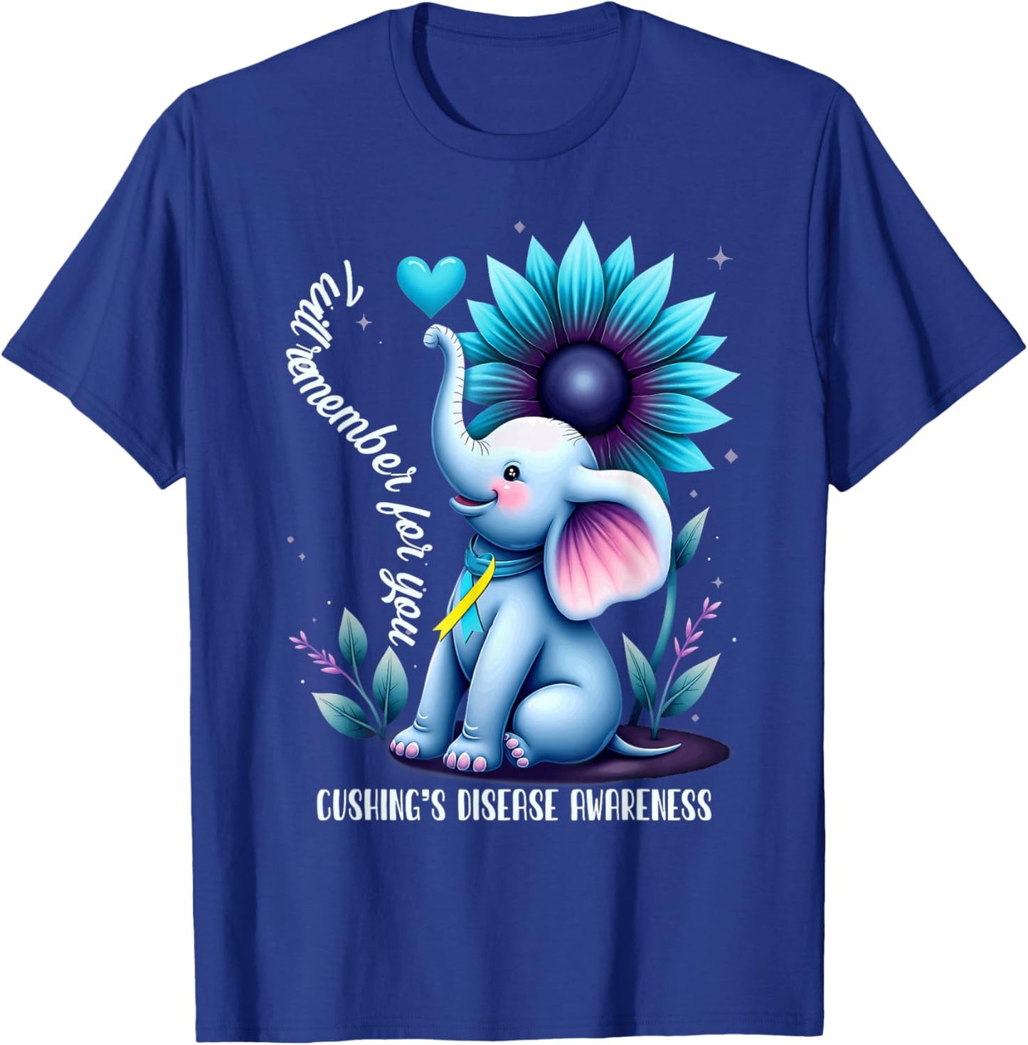 Elephant Cushing's Disease Awareness T-Shirt - T-Shirt | Royal