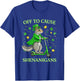 St Patricks Day Squirrel Leprechaun Scooter Shenanigans T-Shirt - T-Shirt | Royal