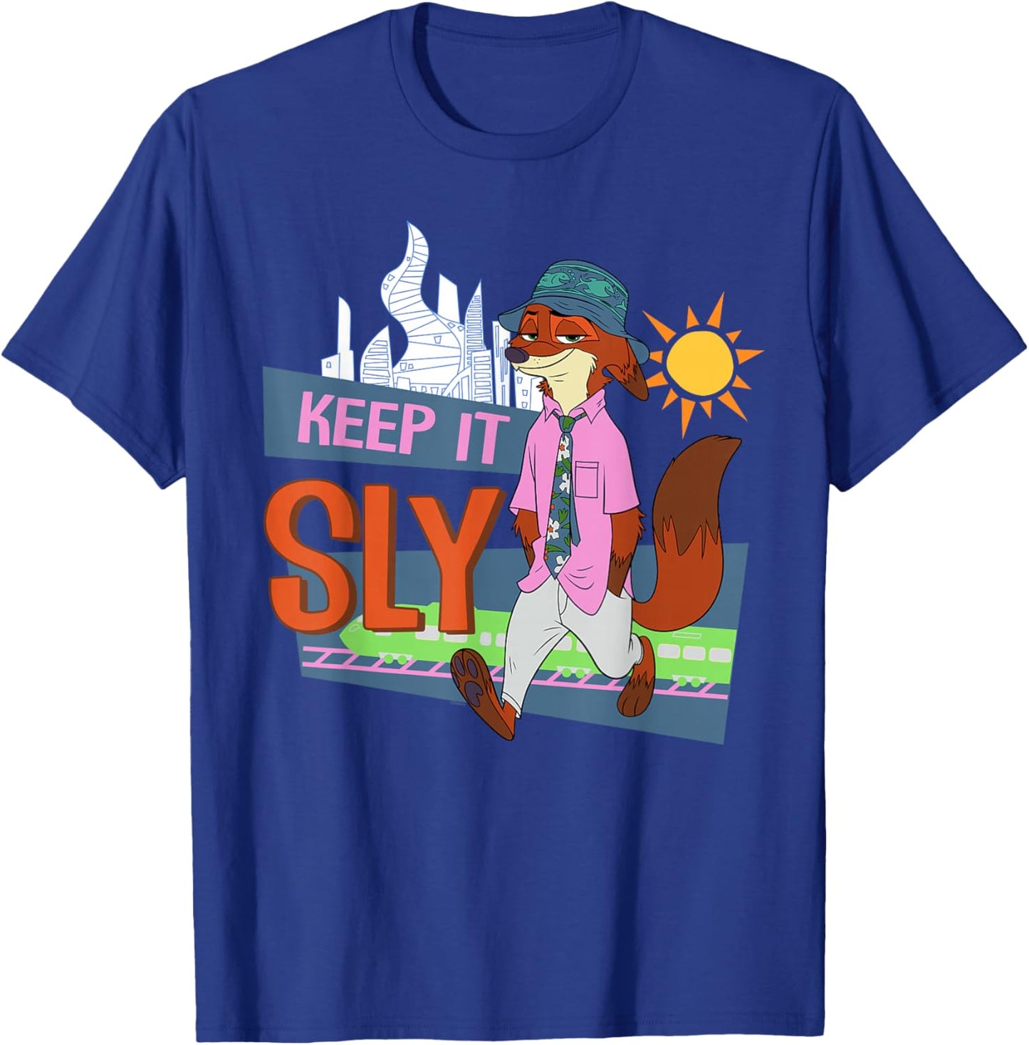 Disney Zootopia 2 Nick Wilde Keep it Sly Funny Quote T-Shirt - T-Shirt | Royal