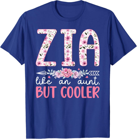 Zia Definition Zia Aunt Italian Aunt Zia Auntie T-Shirt - T-Shirt | Royal
