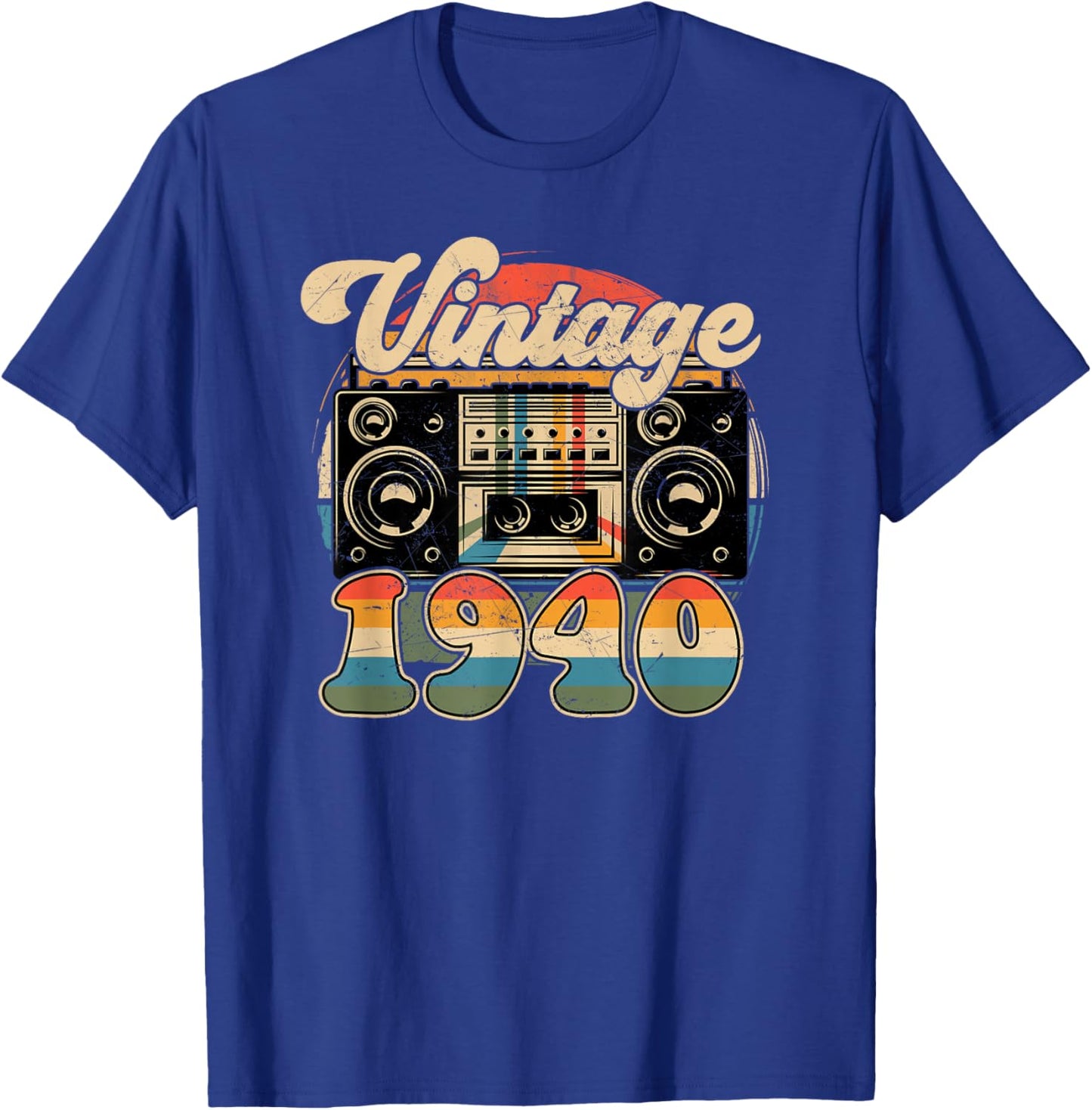 86th Birthday Retro Vintage 1940 Men Women T-Shirt - T-Shirt | Royal