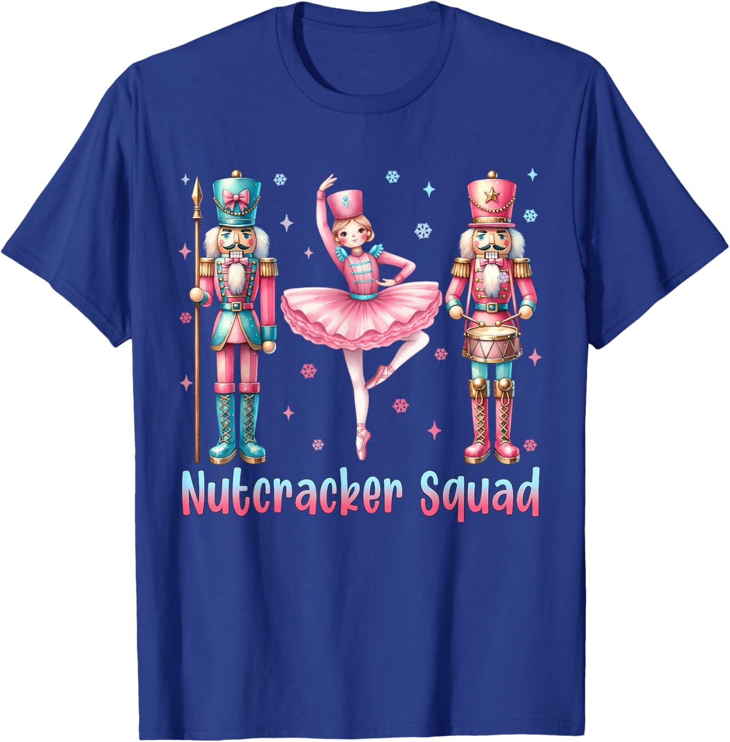 Nutcracker Squad Ballet Dance Merry Christmas Women Kid Girl T-Shirt - T-Shirt | Royal