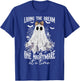 Living The Dream One Nightmare at A Time Lace Ghost Bow T-Shirt - T-Shirt | Royal