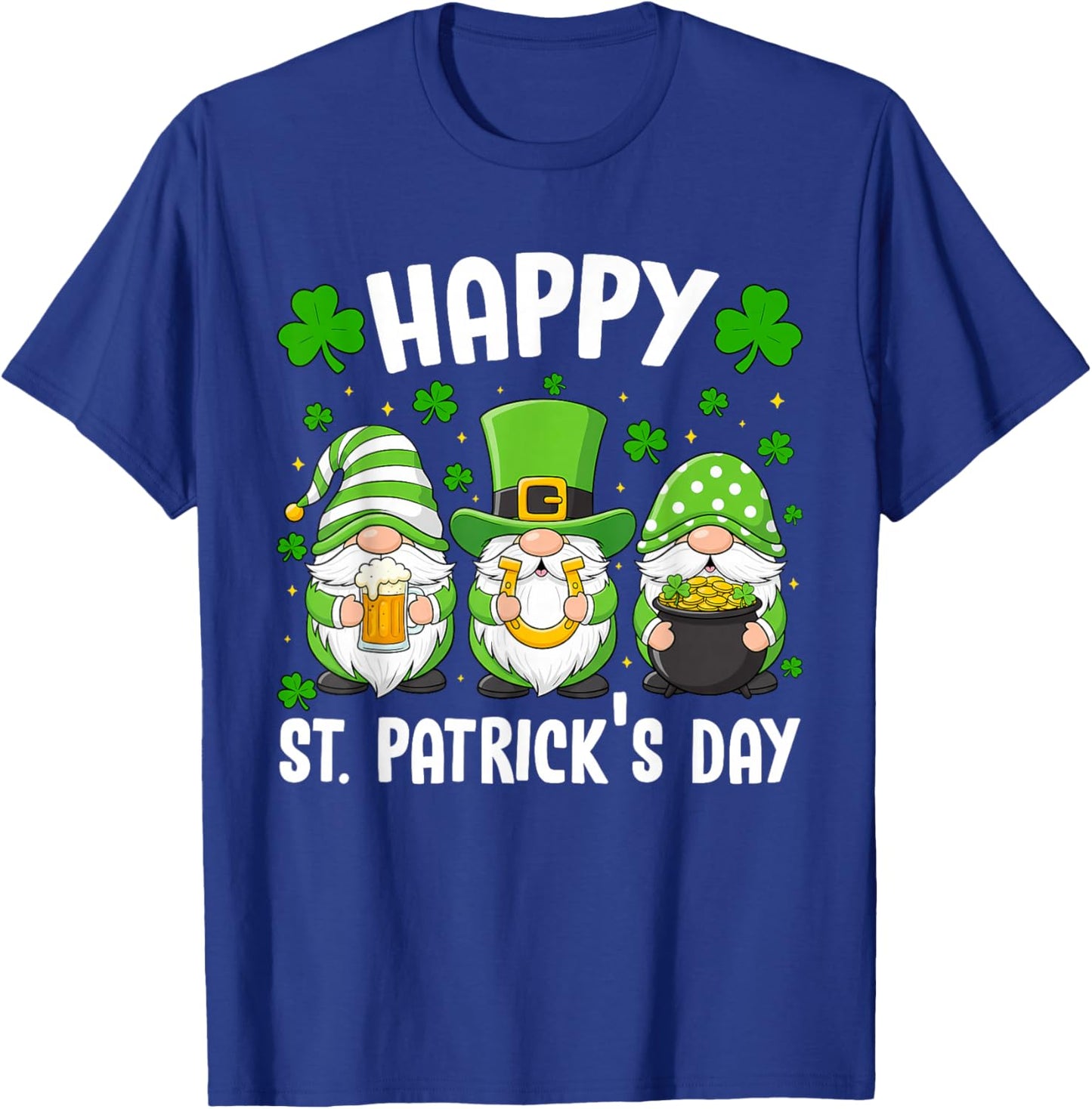 Irish Gnome Green St Patricks Day Women Saint Patricks Girls T-Shirt - T-Shirt | Royal