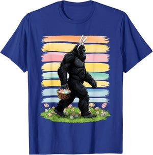 Easter Day Funny Bigfoot Sasquatch Easter Eggs Men Women Kid T-Shirt - T-Shirt | Royal