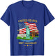 Women's USA 250th Anniversary Statue of Liberty American Flag V-Neck T-Shirt - T-Shirt | Royal