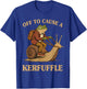 Off to Cause A Kerfuffle Frog Funny Weirdcore Sayings Unique T-Shirt - T-Shirt | Royal