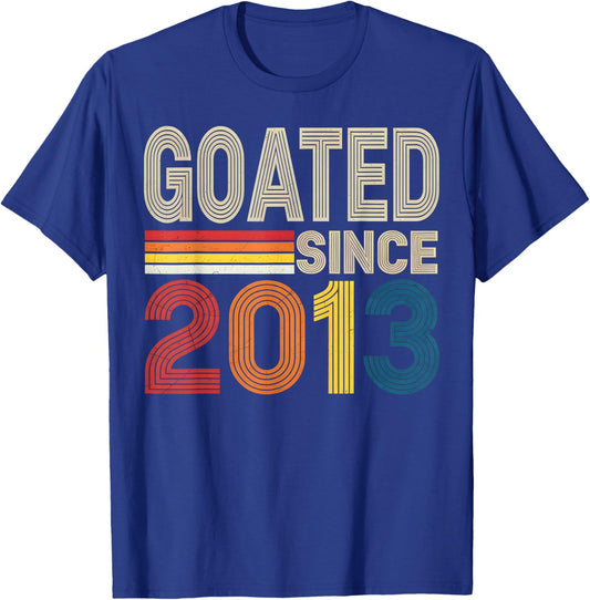Goated Since 2013 Teen13th Birthday Funny 13Yr Girl Boy Bday T-Shirt - T-Shirt | Royal