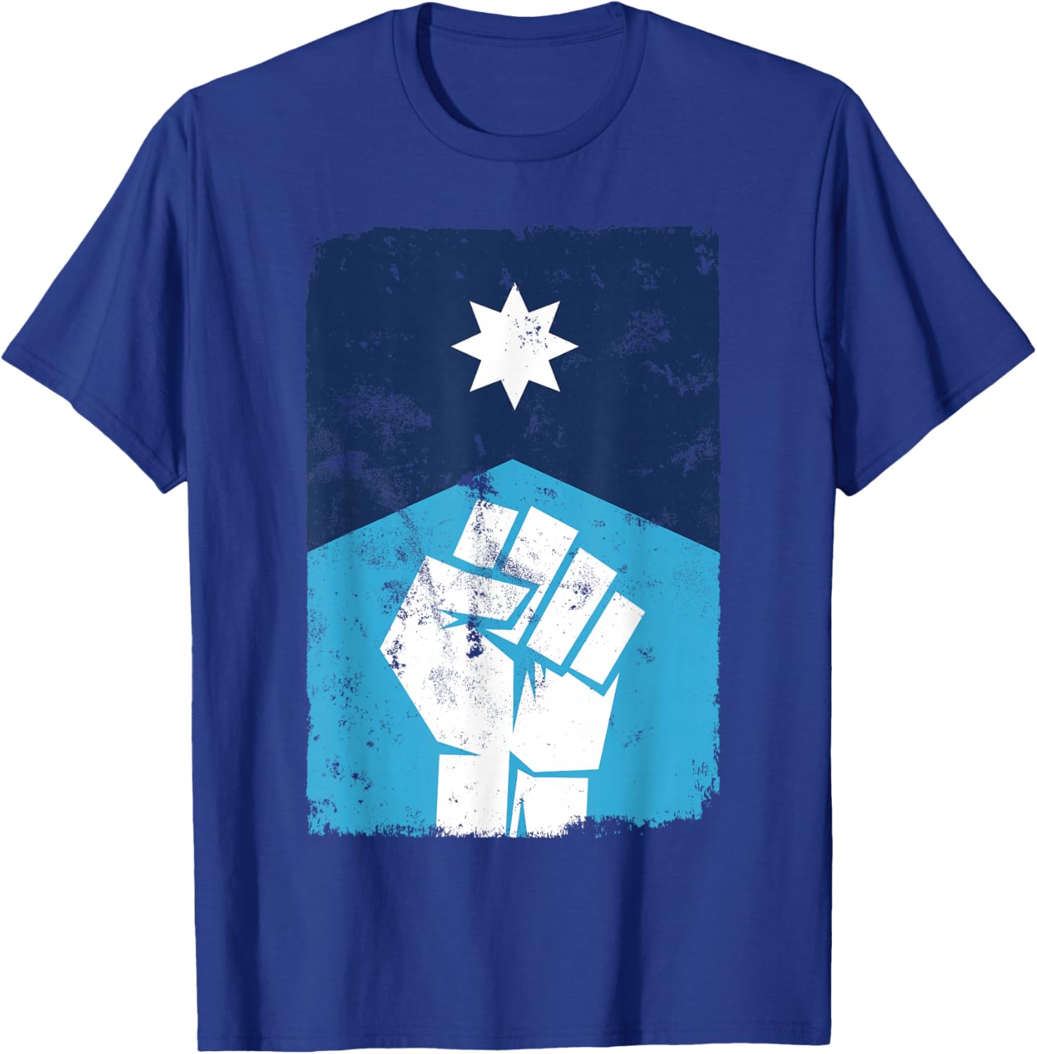 Resist Minnesota Rebel New Flag Distressed Minnesota Resista T-Shirt - T-Shirt | Royal