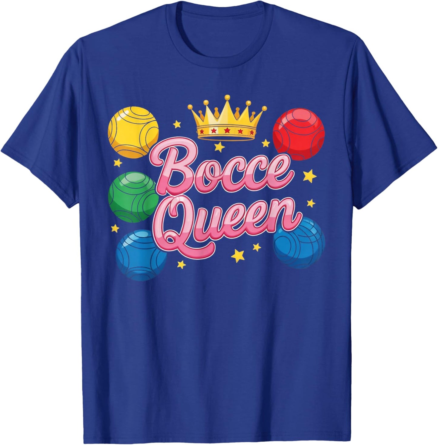 Bocce Queen Bocce Player Boccia Italy Boules Bocce T-Shirt - T-Shirt | Royal