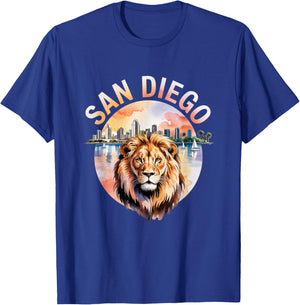 San Diego Lion Cute Animal City Zoo My T-Shirt - T-Shirt | Royal