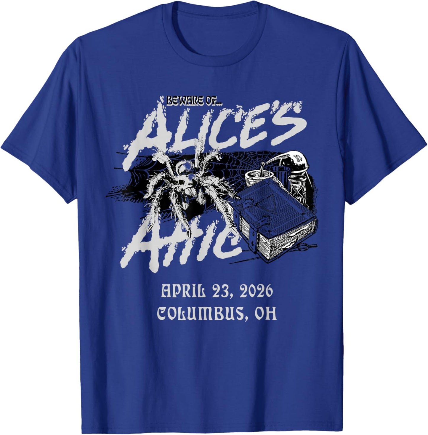 Alice Cooper 2026 Tour Columbus T-Shirt - T-Shirt | Royal