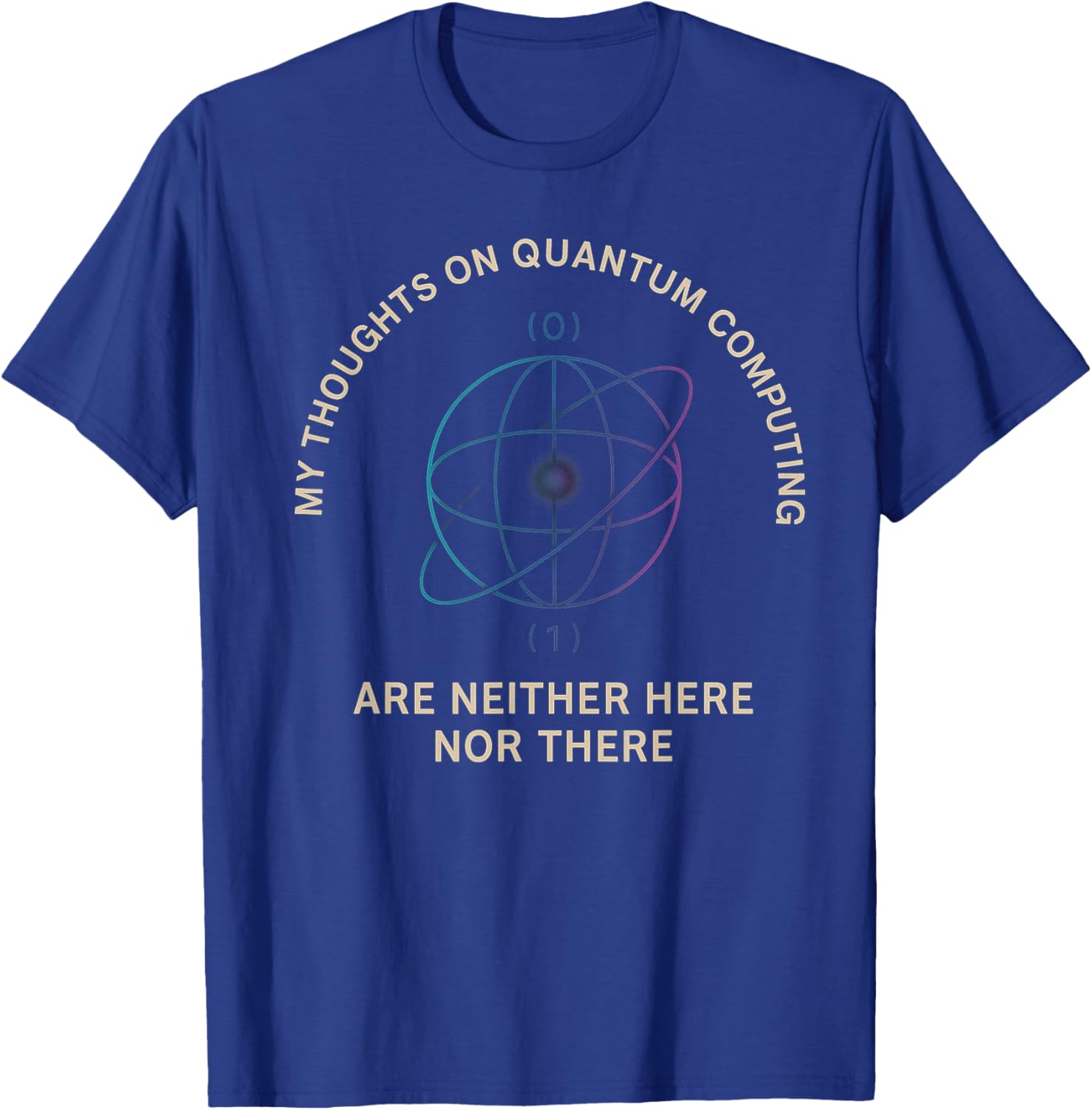 HT STEM Gift Teacher Professor Student Quantum Computing T-Shirt - T-Shirt | Royal
